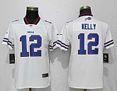 Women Nike Bills 12 Jim Kelly White Vapor Untouchable Limited Jersey,baseball caps,new era cap wholesale,wholesale hats